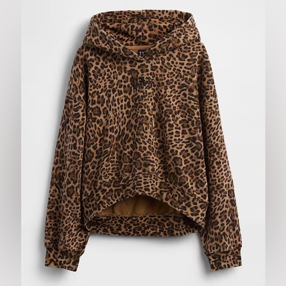 GAP Brown Leopard Print Women's Sweater